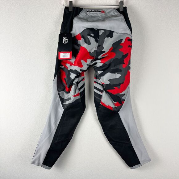Troy Lee Designs Dirt Bike GP Pant Adult 30 Camo Black Red Motocross NWT - Picture 7 of 16